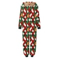 thumbnail image 5 of Mifsaly Christmas Family Pajamas Sets Xmas Snowman Matching Pjs Zipper Long Sleeve Hooded Sleepwear Festival Holiday Funny Homewear 2025 Cozy Soft Loungewear Adult Onesie Costumes, 5 of 6