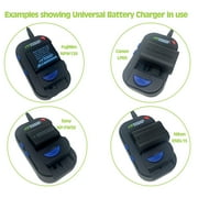 Wasabi Power Universal Camera Battery Charger Compatible with AA, AAA, Canon, Contour, Fujifilm, GoPro, JVC, Leica, Nikon, Olympus, Panasonic, Pentax, Ricoh, Samsung, Sony and more