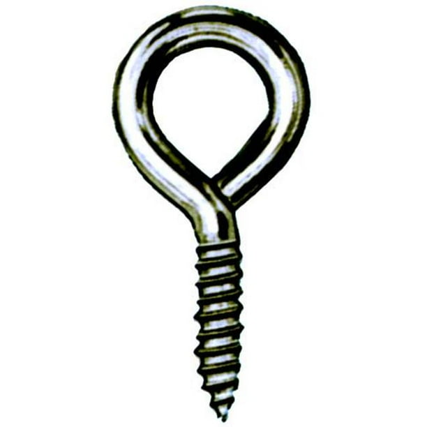 10 Count .25in. X 3.75in. Stainless Steel Lag Eye Bolts Screw Thread