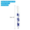 thumbnail image 2 of Uxcell Sturdy Mesh Net Basketball Bag Football Carry Bag Single Ball Carrier, White Blue, 2 of 6