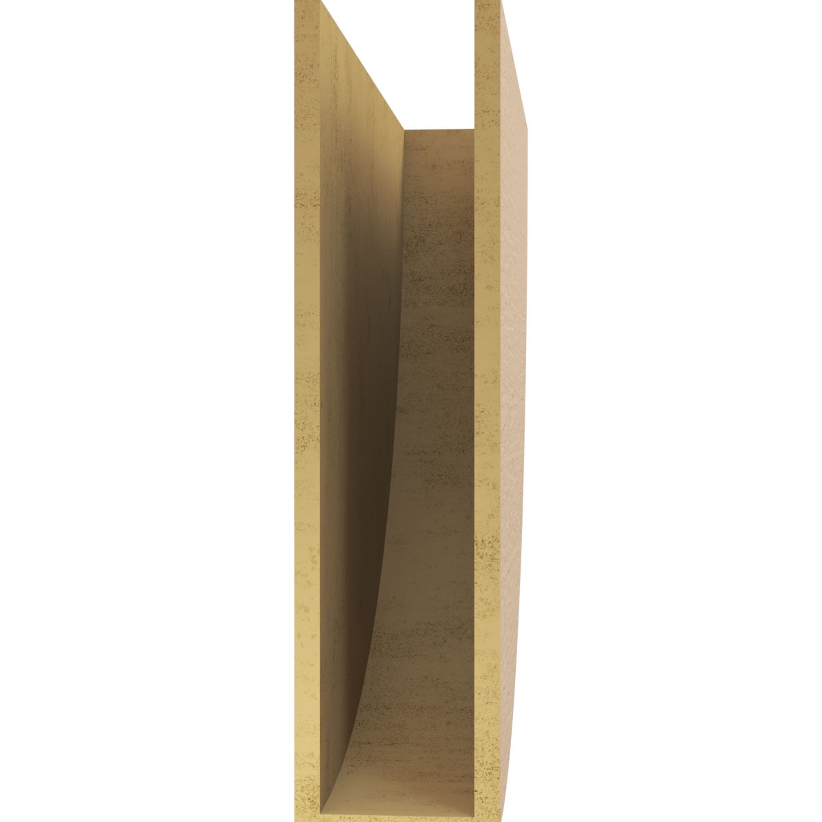 8"W x 32"D x 32"H Thin Durham Rough Cedar Woodgrain TimberThane Corbel, Primed Tan