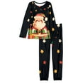 thumbnail image 4 of SCRAWLGOD Santa Claus Women's Long Sleeve 2 Piece Pajama Sets for Women with Pockets Crewneck Pjs Womens Set Size 5XL Womens Lounge Set Fall Soft Graphic Pj Set, 4 of 6