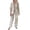 Rose Gold, variant on Two Piece Sets for Women 2026 Casual Round Collar Middle Sleeve Top Printed Floral Pants Suit