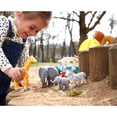 thumbnail image 4 of HABA Little Friends Baby Elephant - 3" Chunky Plastic Zoo Animal Toy Figure, 4 of 8