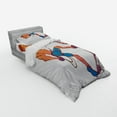 thumbnail image 2 of Ambesonne Indie Bedding Set 3 Pcs, Rock Climber Cliff Sports, Twin, Blue Mauve Ginger, 2 of 2