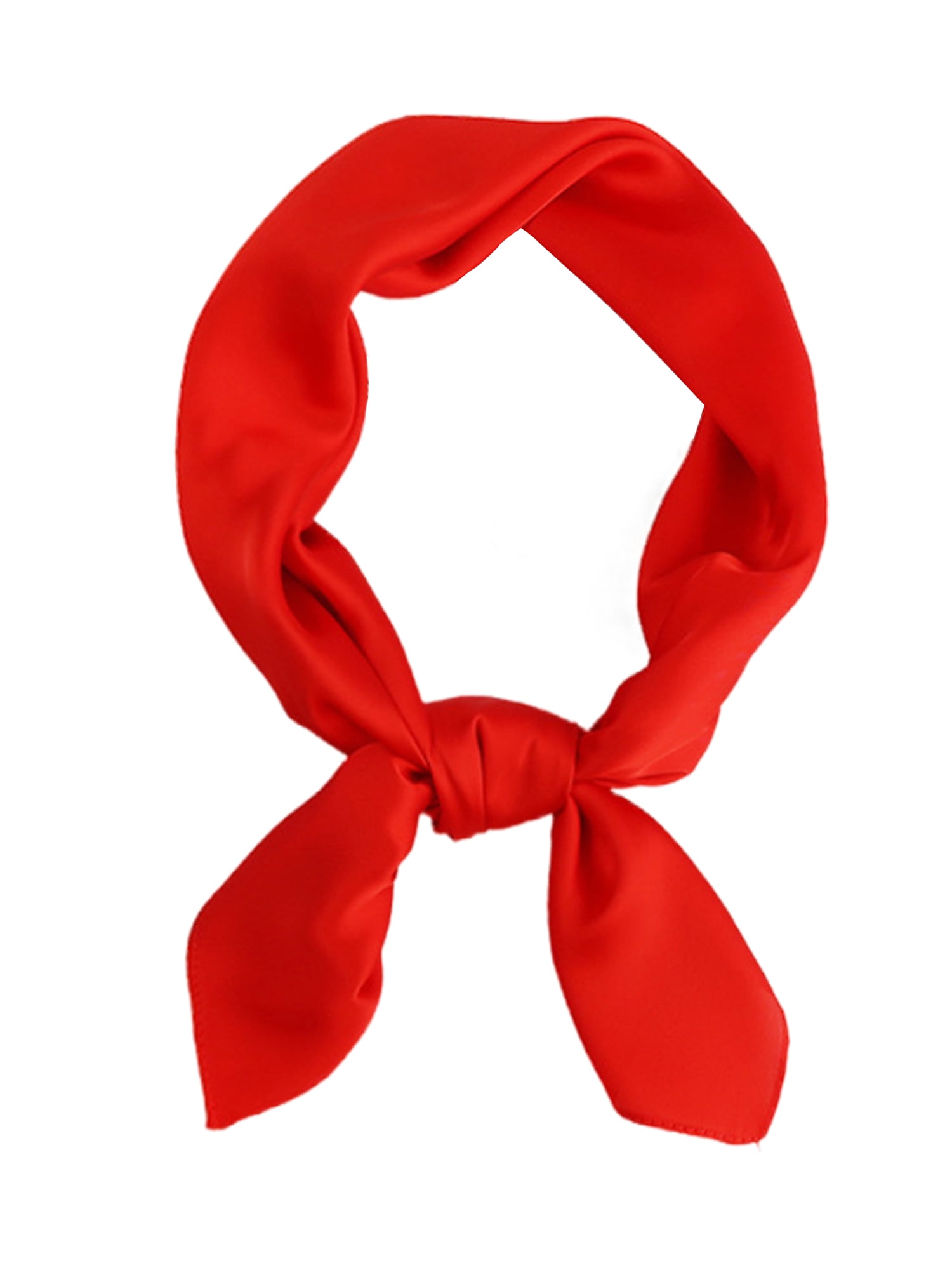 Capreze Women Square Neck Scarf Elegant Small Square Silk Like