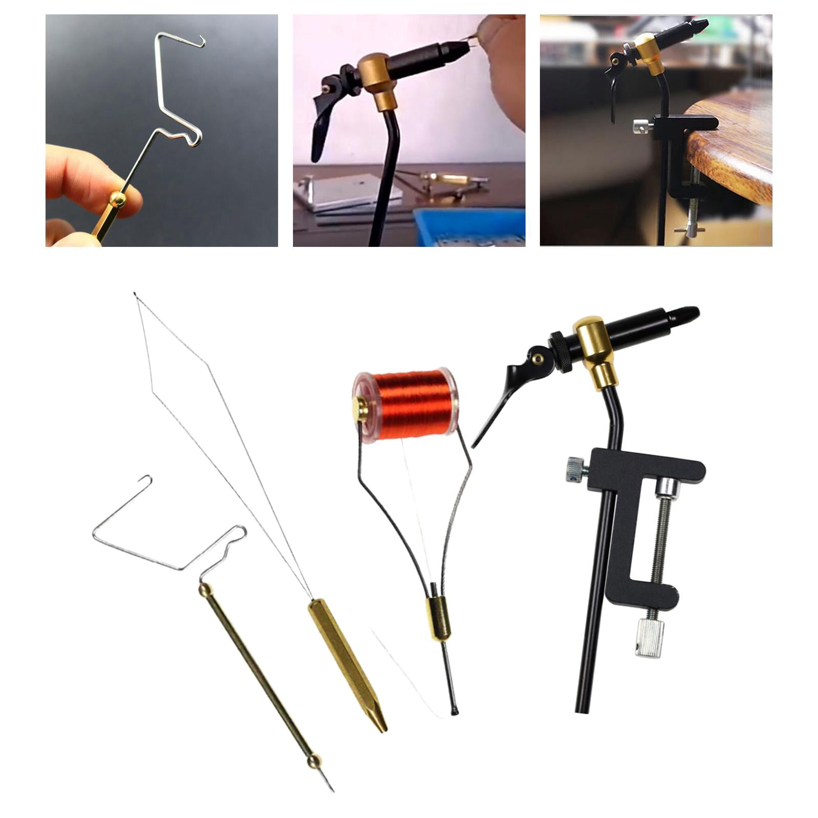 Axioma 5 Pieces Fly Tying Tool Kit Fly Fishing Hook Tying Tools Fly Tying Clamp Outdoor