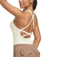 thumbnail image 5 of aidice Camisole Tops for Women Sleevless Strap Stretchy Yoga Tops Slim Workout Gym Tanks Solid Color, 5 of 7