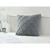 Mainstays Grey Pintuck Diamond Pleat Microfiber Sham, Euro Sham