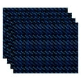 thumbnail image 2 of Simply Daisy 18" x 14" Mad for Plaid Geometric Print Placemats, Set of 4, 2 of 4