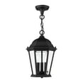 thumbnail image 4 of 7564-14 Livex Lighting Hamilton - 3 Light Outdoor Pendant Lantern in Traditional Style - 9.5 Inches wide by 14 Inches high, 4 of 9