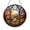 Acrylic 3.5 Inch, variant on Stained Glass Gothic Chapel Suncatcher, Autumn Religious Window Art for Thanksgiving Home Decor