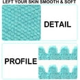 thumbnail image 7 of EvridWear Exfoliating Dual Texture Bath Gloves for Shower, Spa, Massage and Body Scrubs, Dead Skin Cell Remover (1 Pair Angel Blue Heavy Glove), 7 of 7