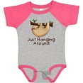 thumbnail image 3 of Inktastic Just Hanging Around with Cute Sloth Boys or Girls Baby Bodysuit, 3 of 5