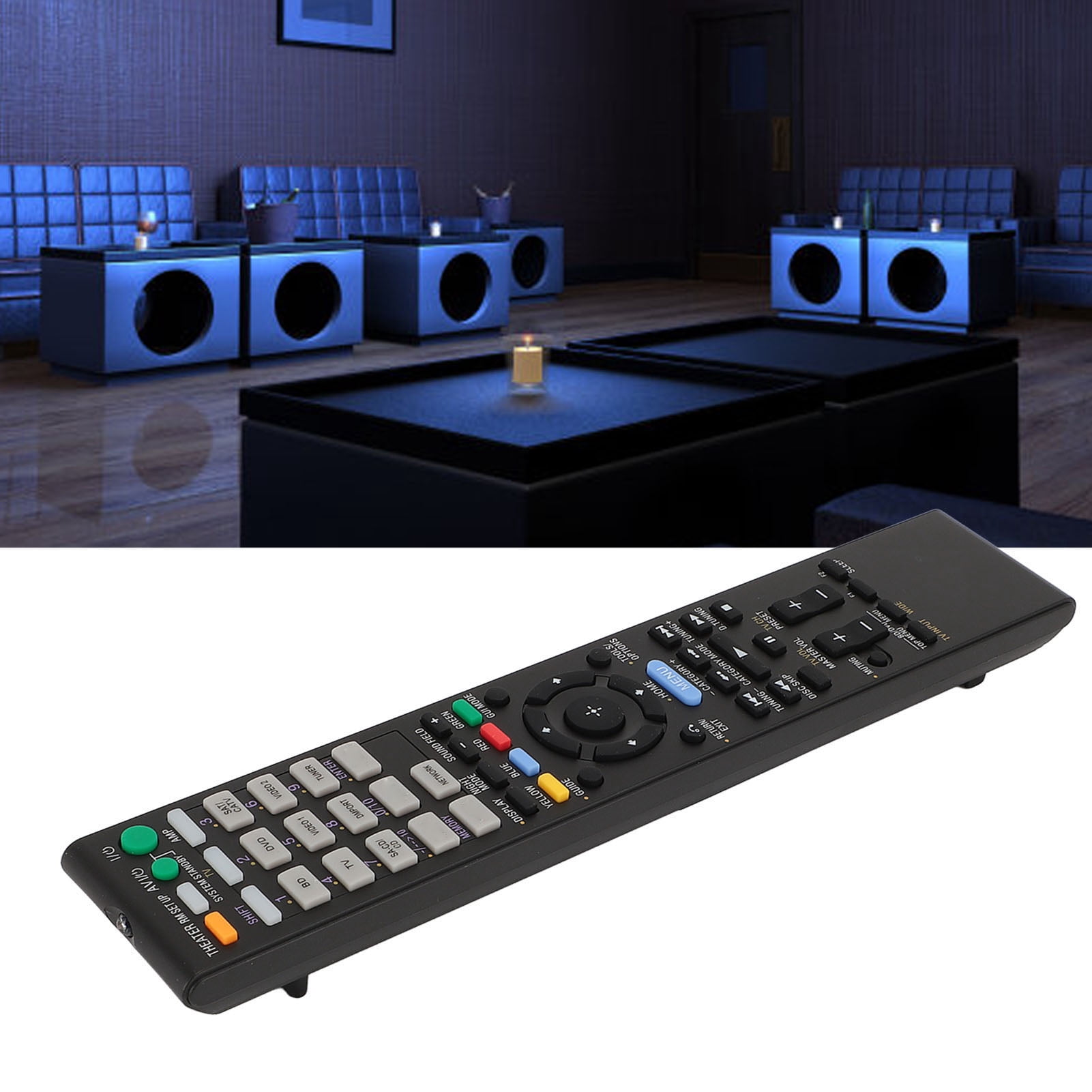AV Receiver Remote Controller, Sensitive AV Receiver System Remote Control Practical with Buttons for Home