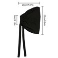 thumbnail image 4 of Hijab ajustable pour femme avec bonnet et écharpe, style musulman, avec fermeture à nouer au dos, 4 of 4