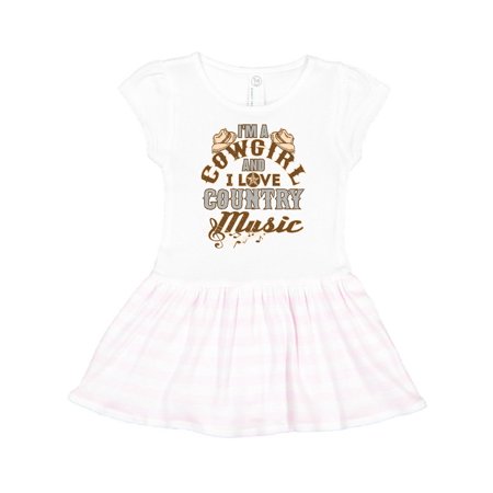 

Inktastic Cowgirl Country Music Lover Gift Toddler Girl Dress
