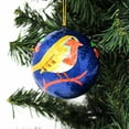 thumbnail image 4 of Handpainted Fox & Bird Ornaments, Set of 2, 4 of 11