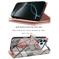 thumbnail image 5 of For iphone 17 Pro Case Wallet with Card Holder, Lanyard and Kickstand for Women Men, Ebizware Magnetic Flip Detachable PU Leather Wallet Phone Case Cover for iphone 17 Pro 6.3" - Marble Pink, 5 of 7