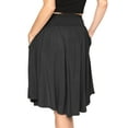 thumbnail image 3 of Stretch Is Comfort Women's and Plus Size Scoop Hem Flare Pocket Skirt | Adult Small- 5x, 3 of 6