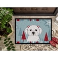 thumbnail image 3 of Caroline's Treasures BB1704JMAT Winter Holiday Maltese Door Mat, Indoor Rug or Outdoor Welcome Mat 24x36 Doormat , 24H X, 3 of 4