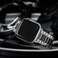 thumbnail image 2 of ZYX Premium Stainless Steel Band for Apple Watch, Classic Business Metal Strap with Adjustable Tool, Silver Black, 38/40/41mm/42mm(series 11 10), 2 of 7