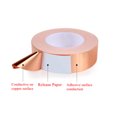 thumbnail image 2 of 3 Rolls Copper Foil Tape Slug Snail Repellent Tape, Single-Sided Conductive Self Adhesive Copper Barrier Tape for EMI Shielding, Stained Glass, Guitar, Plants Protection - 8mmx10m, 2 of 6