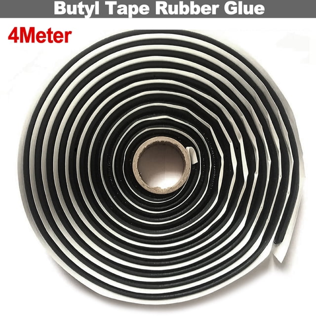 Ruban Adhésif Butyle 4M Rouleau de Colle pour Phare Porte LED Bande de Refermabilité