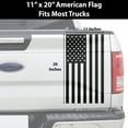 thumbnail image 2 of BOGAR TECH DESIGNS Precut American Flag Side Rear Tailgate Decal Sticker fits Most Pick Up Trucks, Matte Black, 2 of 4