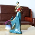 thumbnail image 1 of Esculturas Decoración BLESIY Adornos Resina Estante para Vino Azul, 1 of 8