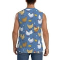 thumbnail image 4 of Kdxio Chicken Family for Men's Muscle T-shirt,Sleeveless for Workout Running Athletic Gym Lounge Casual, 4 of 7