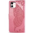 thumbnail image 3 of Compatible with iPhone 11 Case Glitter Bling with Card Holder and Stand Leather Flip Wallet Diamond Butterfly Shockproof Protective Case for iPhone 11 6.1 Inch Crystal Pink, 3 of 14