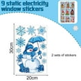 thumbnail image 2 of Christmas Winter Window Stickers, Christmas Classic Santa Claus Window Decals, 2 of 5