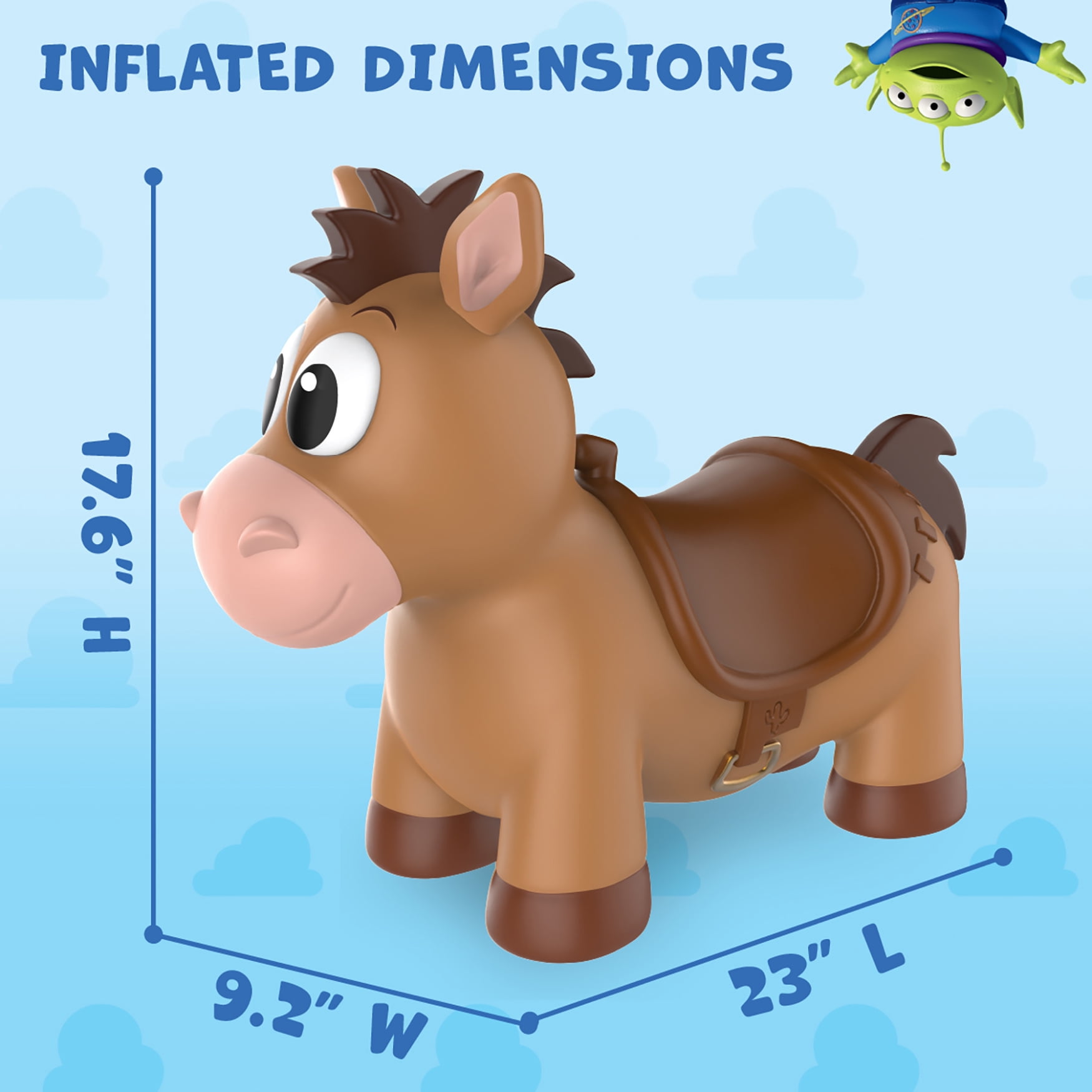 Flybar Bullseye Ride On Toy, Brown