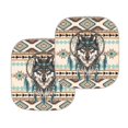 thumbnail image 7 of Jeiento Aztec Wolf Print Car Sunshade for Men Folding Car Sun Shade for Front Window Heat and UV Rays That Keeps Vehicle Cool Protector Accessories for Truck SUV, 7 of 7