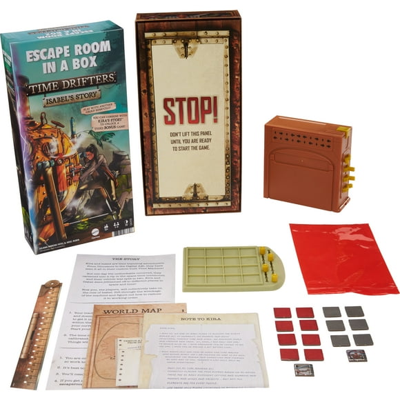 Escape Room in a Box: Time Drifters Isabel's Story Game, Mystery with Physical & Paper Puzzles