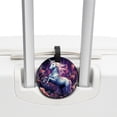 thumbnail image 3 of Unicorn 2pcs PU Leather Round Bag Tags with Privacy Cover and Name ID Tag - Suitcase Tags for Travel Luggage, Handbags, Backpacks, School Bags, 3 of 6