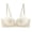 White, variant on Nilvkv Racerback Bras for Women, Push Up Bra, Solid Thin Strap Back Hook Breathable Push Up Open Back Everyday Bra Brown 34ABC