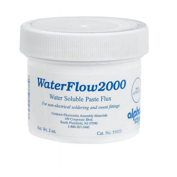 ALPHA METALS Water-Soluble Plumbing Flux, 2-oz. AM51053