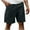 Navy, variant on Men's Shorts Plus Size Elastic Waisted Solid Color Casual Beach Summer Shorts with Multi Pocket Army Green 2XL