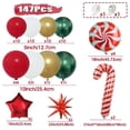 thumbnail image 4 of 147pcs Vibrant Christmas Balloon Garland Arch Kit - Multicolored Candy & Nutcracker Balloons for Unforgettable Party DecorationsChristmas Decorations - Christmas Wreaths for Front Door with Bow, Chri, 4 of 6
