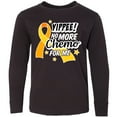 thumbnail image 3 of Inktastic Chilhood Cancer Awareness Yippee no More Chemo for Me Long Sleeve Youth T-Shirt, 3 of 5