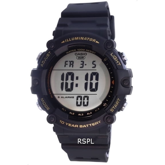 Casio Digital Resin Quartz AE-1500WHX-1A AE1500WHX-1 100M Men's Watch