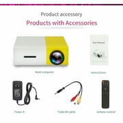 EIMELI Mini Projector 2021 Portable Video-Projector HD 1080P, 55000 Hours Multimedia Home Theater Movie Projector,Compatible with HDMI,VGA,USB,AV,Laptop,Smartphone