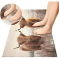 thumbnail image 4 of Coolnut Highland Cattle Bathroom Rugs Bath Mat 39 x 20 Inch Non-Slip Extra Soft and Absorbent Shaggy Bath Carpet for Tub, Shower, Bathroom Home Decor, 4 of 7
