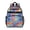 Astronaut and Rocket, variant on Astronaut and Galaxy Black Pattern Backpack for School, Cute School Bag with Adjustable Shoulder Straps and Padded Back, 15.25"x11.5"x5.25"