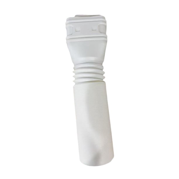 Tubo de extensión de desagüe de bajante flexible para canaletas de drenaje de agua de lluvia. Blanco