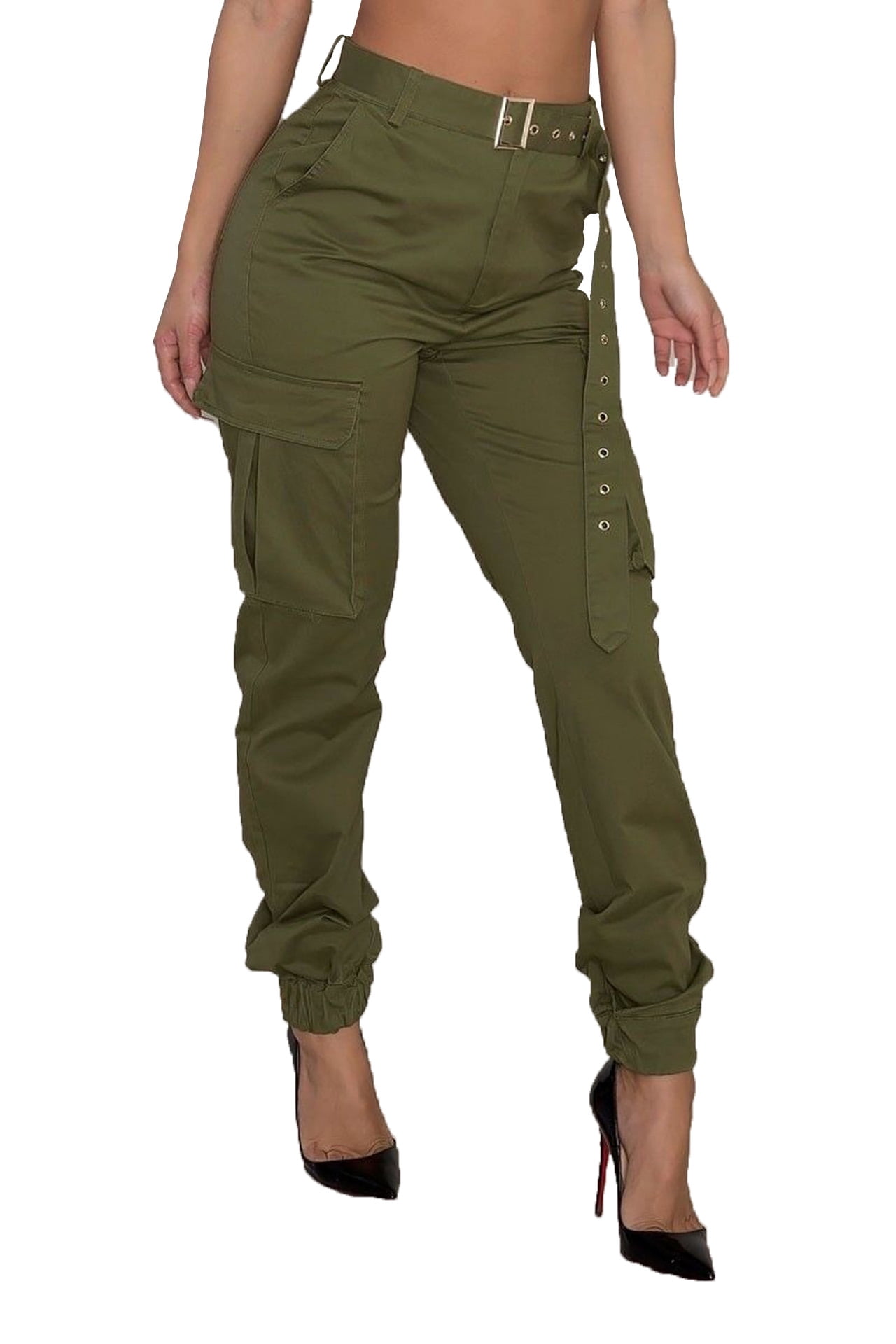 high waisted army trousers