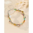 thumbnail image 3 of Nvzi Pulsera de cuentas de arroz de concha Pulsera de cuentas de cristal de concha con colgante de playa, estilo I, 3 of 4
