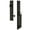 Timeless Bronze, variant on Grandeur 849889 Carre Solid Brass Rose Left Handed Dummy Full Plate "D" Grip Handleset -